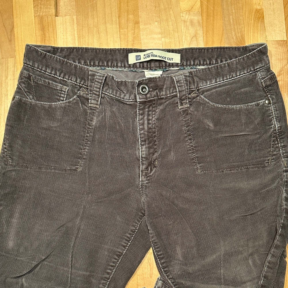 GAP brown/grey Corduroy Boot Cut Pants